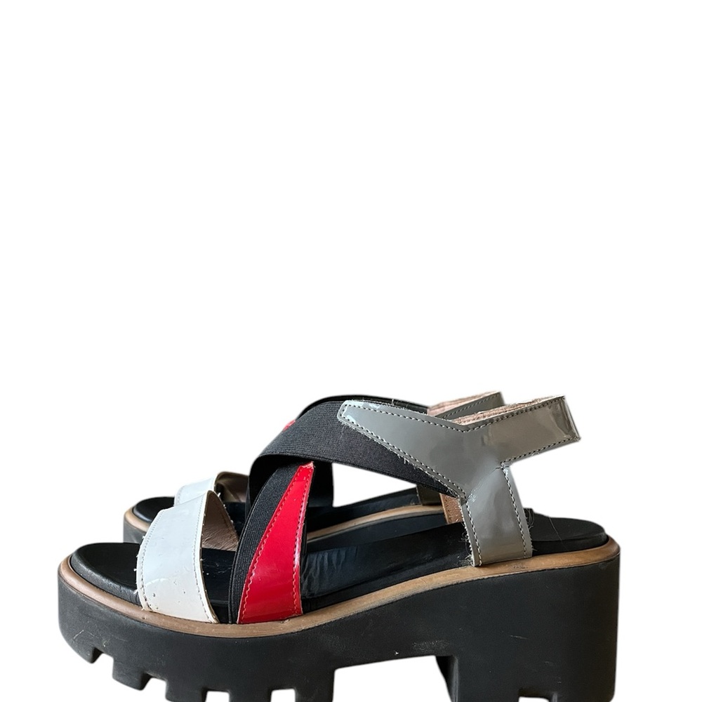 Pollini Women's multicolour chunky platform sandals - Picture 5 of 7